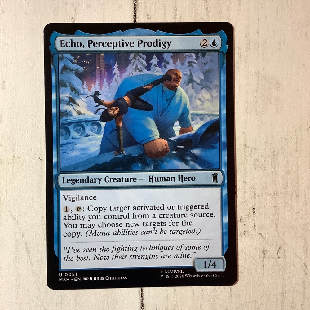 Echo Perceptive Prodigy 51 Marvel Super Heroes Magic the Gathering